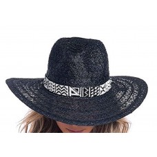 ale by Alessandra Mujer&apos;s Tanzi Lace Weave Toyo Fedora with Beaded Trim   eb-37315917